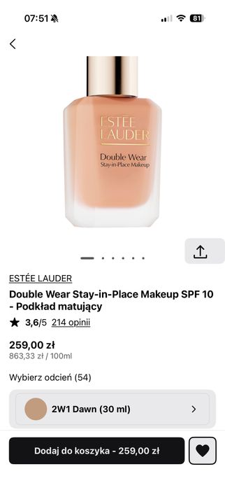 Estee Lauder podklad matujacy