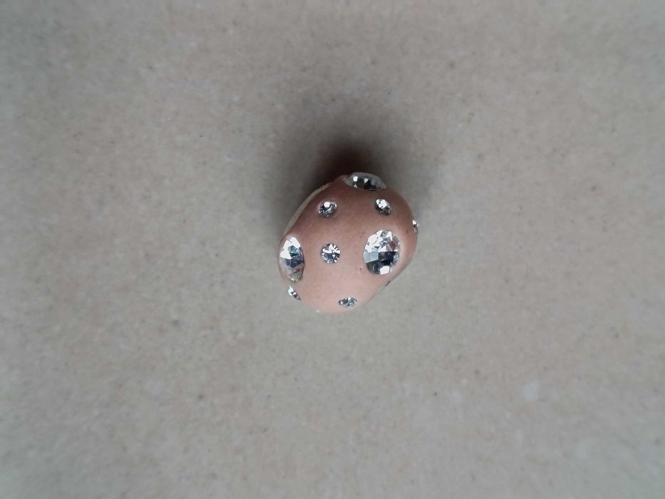 Kremowy Charms Beads Zawieszka z cyrkoniami Pasuje do Pand. Sr 925