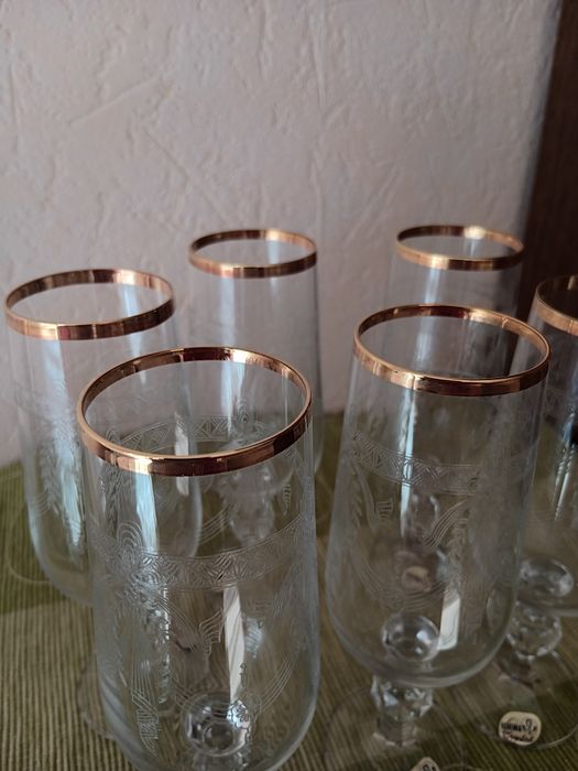 Хрустальные бокалы Богемия