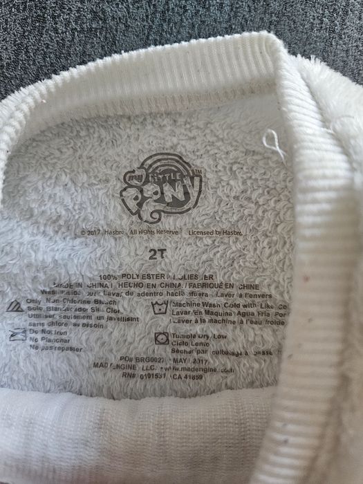 Dziewczęca bluza My Little Pony. Na 2 latka