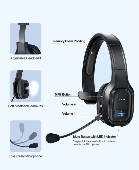 Słuchawki Nauszne Tecknet TK-HS001