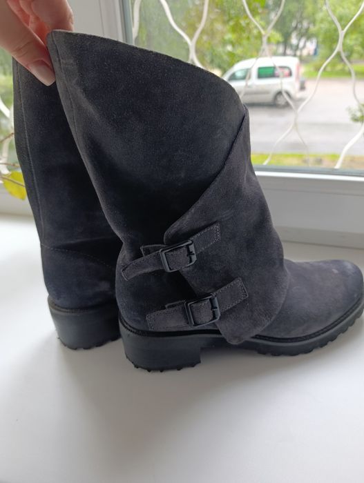 Замшеві демі ботинки