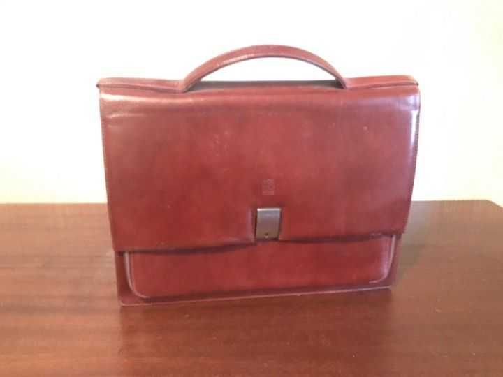 Портфель деловой натуральная кожа