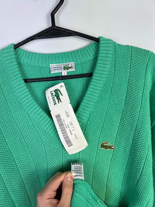 Sweter Chemise Lacoste Vintage 90’s Nowy Z Metkami 100% Bawełna