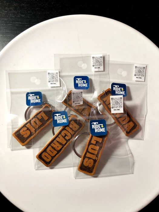 Porta-chaves com nomes