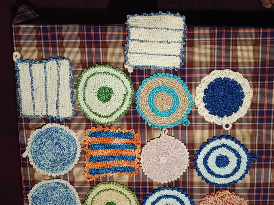 Pegas - bases em crochet feitas a mão artesanal qualidade