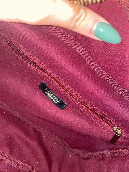 Mala bordo aveludada da Pull & Bear64584893965571124
