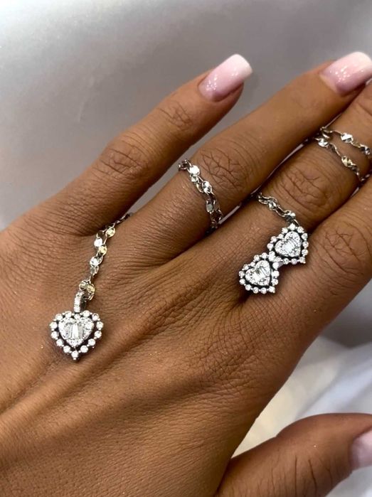 Pierścionek z diamentami Serce 0.56 CT