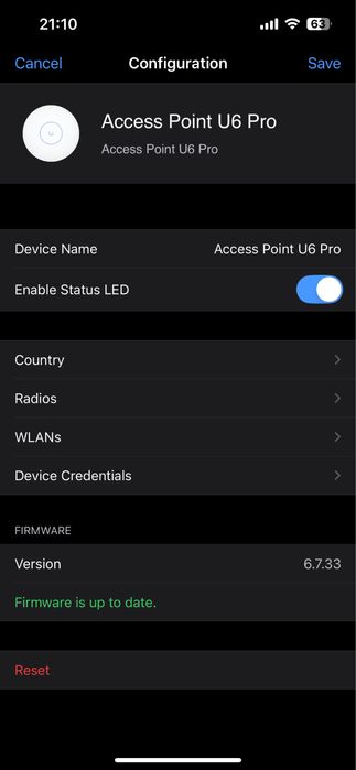 Точка доступу Ubiquiti UniFi U6 PRO