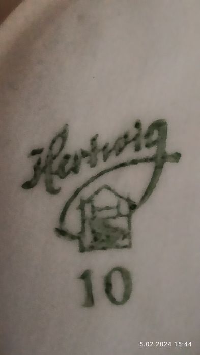 Porcelana Turyngia Hertwig Katzhutte Psy Birsoj  chart rosyjski