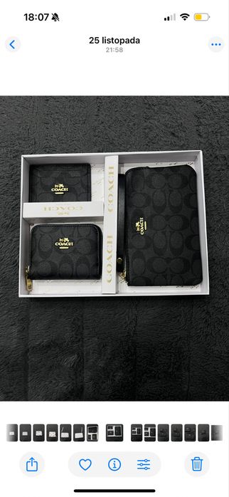 Zestaw portefli coach  damski