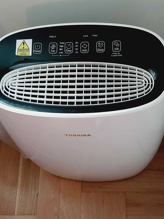 Oczyszczacz powietrza i wentylator Toshiba  +Jonizacja nowy
