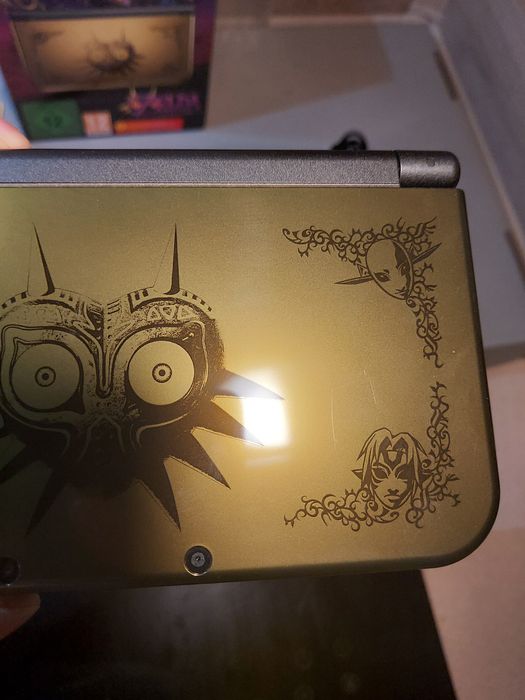 New Nintendo 3ds XL Zelda Majora's Mask Edition/IPS/CIB/Mega Zestaw