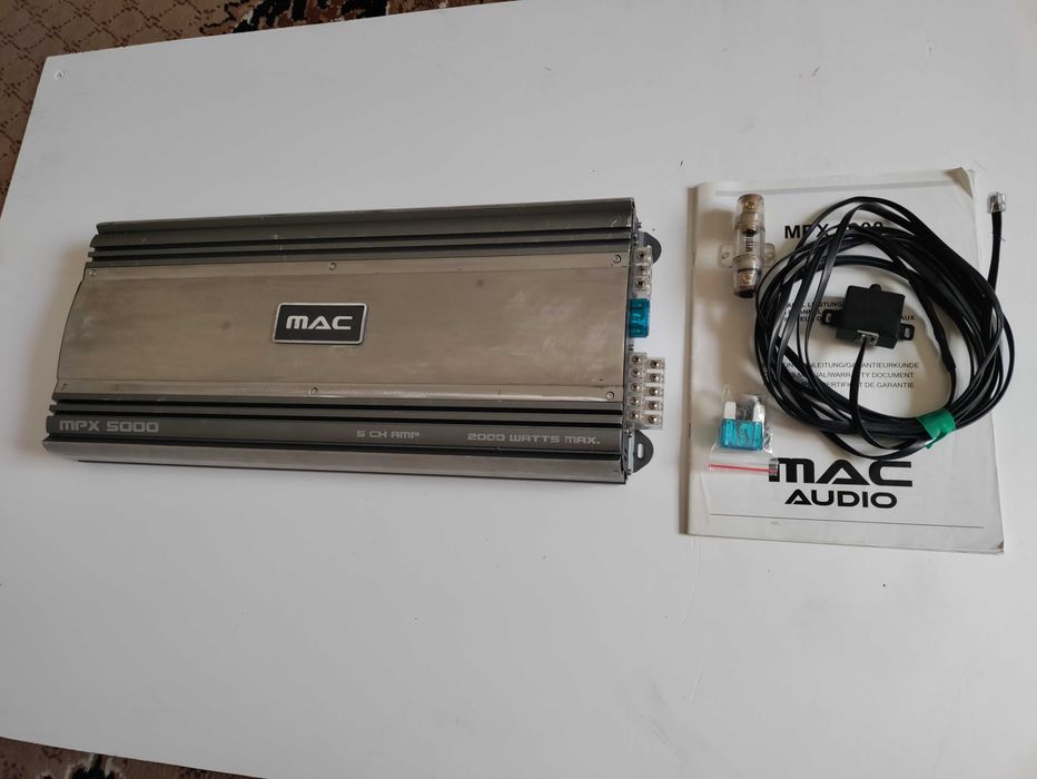 Автомобільний підсилювач Mac Audio MPX 5000 +сабвуфер Audiobahn