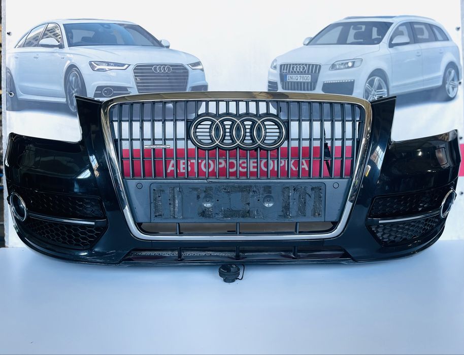 Бампер Передній Audi Q5 8R Решітка Розборка Ауді Шрот