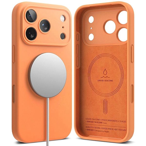 Ringke Silicone Magnetic Magsafe Iphone 17 Pro Max Tangerine