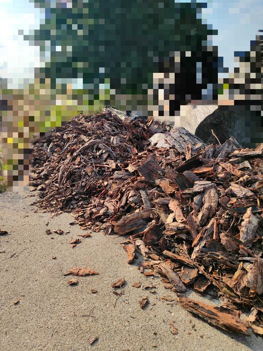 GRUBA sortowana kora ogrodowa sosnowa z odziomków