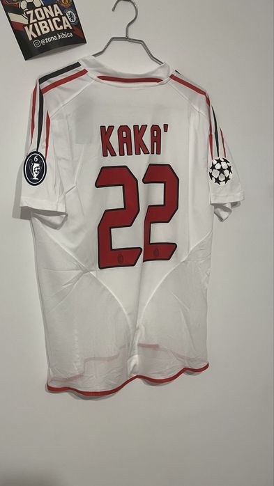 Kaka milan retro koszulka biala pilkarska