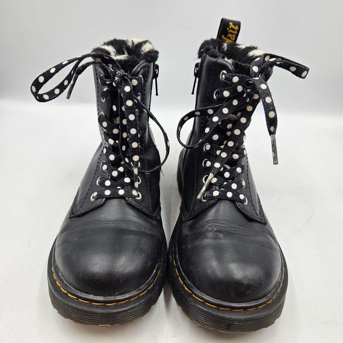 Śniegowe Botki Dziecięce Botki Dr. Martens 1460 Serena Czarne Rozm 32