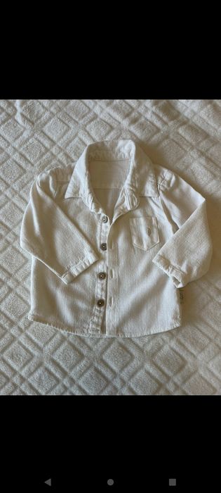 Lniany komplet Ubranko do chrztu