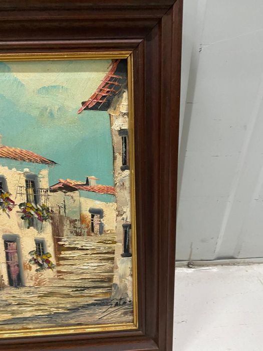 Quadro antigo pintado a óleo