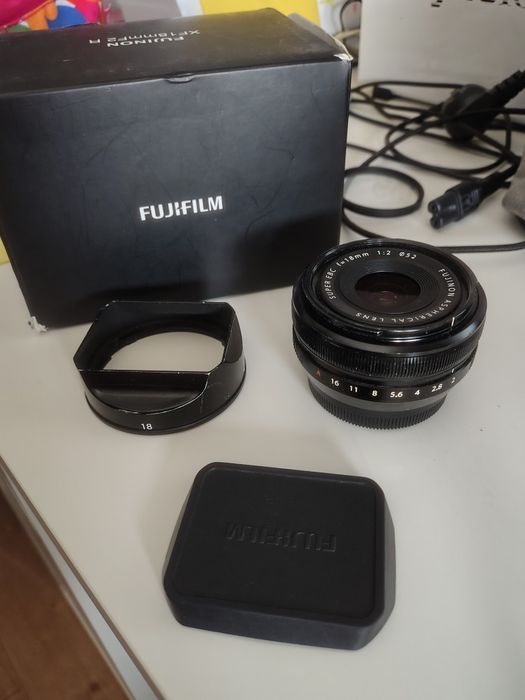 Objetiva fuji 18mm f2 pancake