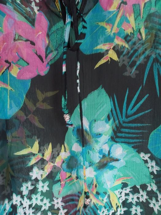 Bluzka w kwiaty plażowa C&A R L/XL
