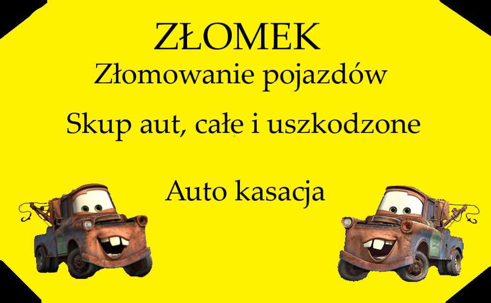 Kasacja pojazdów. Złomowanie aut. Skup aut na części całe i uszkodzone