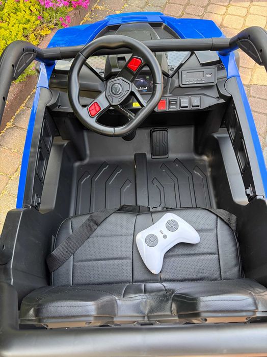 Auto Pojazd Na Akumulator 24V Buggy 4×4 KCK 4x70W MP3 LED Skóra Pilot EVA Samochód elektryczny dla dzieci