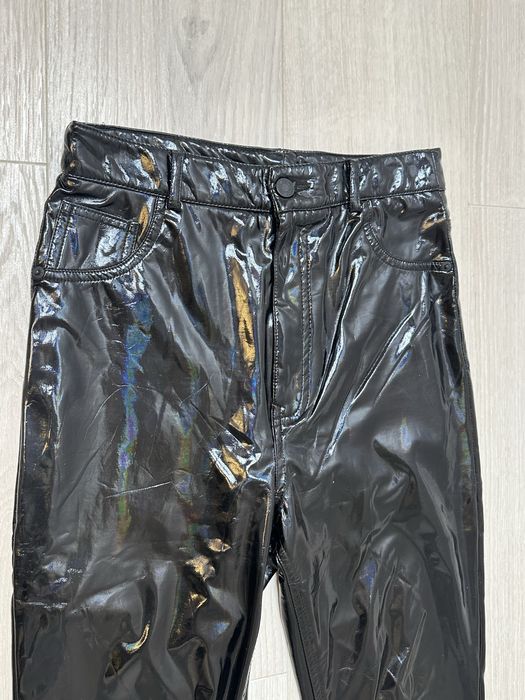Spondnie lakierowane winylowe M 38 czarne