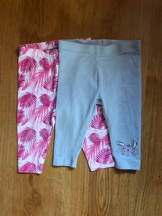 Zestaw dwupak legginsy dla dziewczynki, 62/68, Lupilu