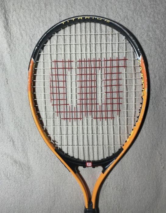 Raquete de tenis laranja Wilson