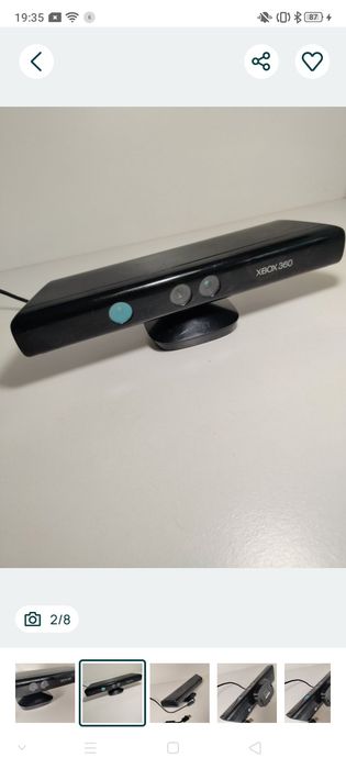 Kinect sensor Xbox 360 do konsoli