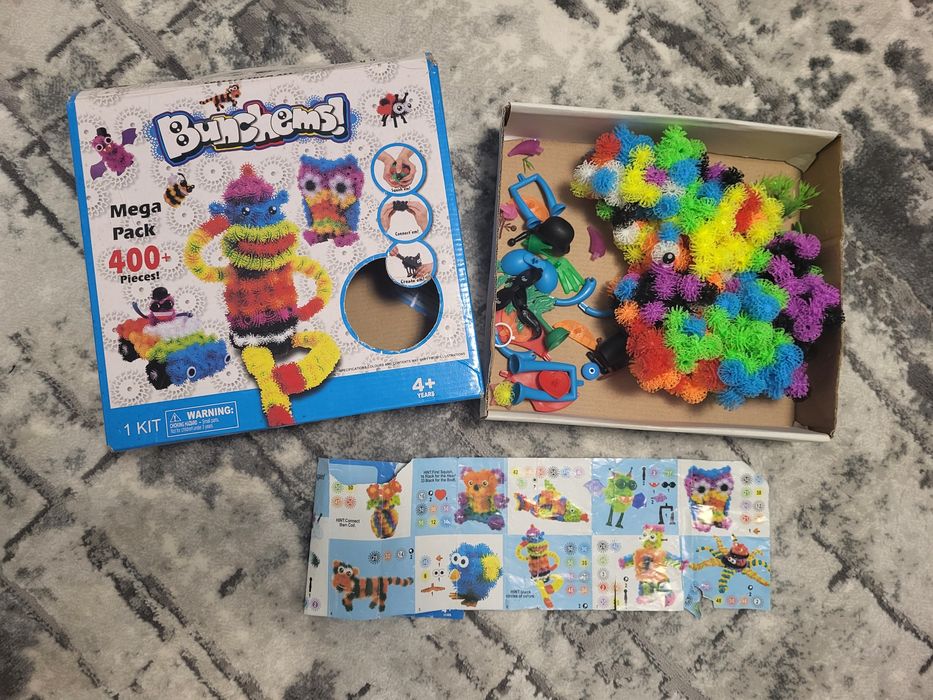 Конструктор шестерні Funny Bricks Липучка Bunchems Mega Pack 400 детал