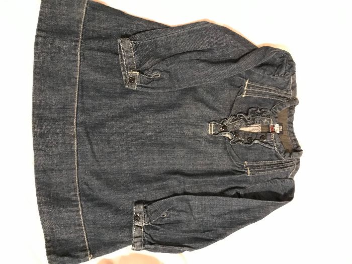 (2 por 1)Vestidos 18 meses e Bata+Chapeu laranja _ Guanabara