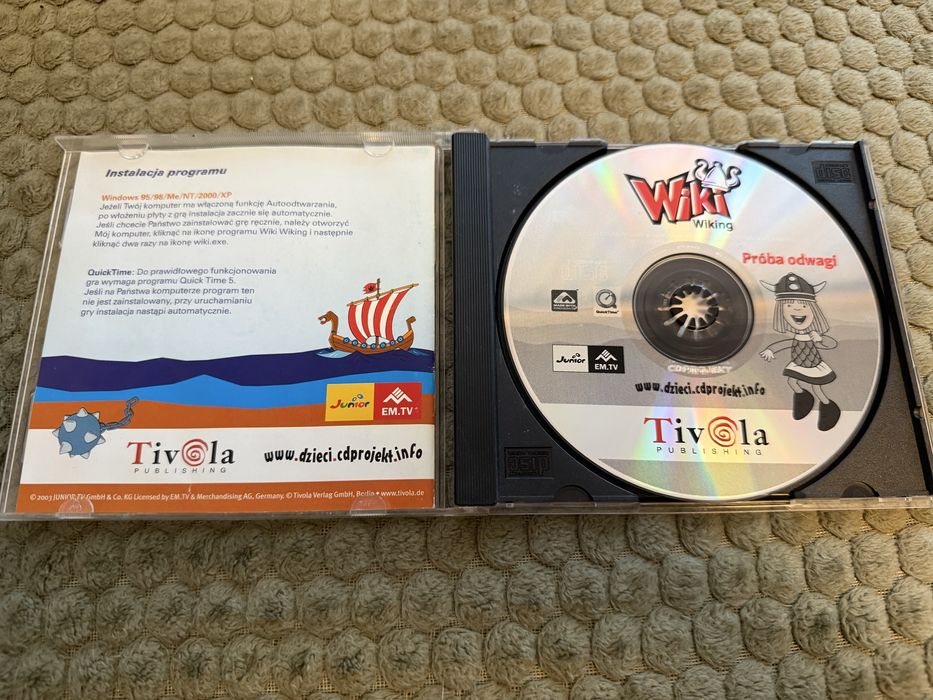 Gra PC - Wiki Wiking Próba Odwagi Tivola Publishing 2003 unikat retro edukacyjna