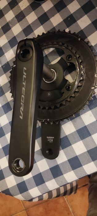 Pedaleira ultegra 12s 52/36 craks165
