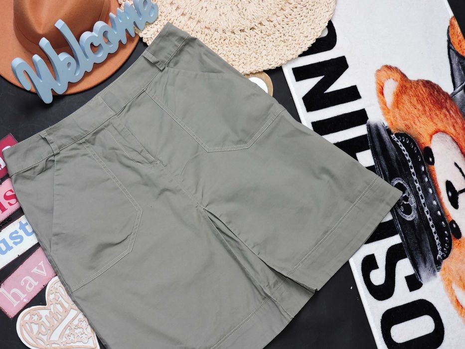 H&M Spódnica khaki rozcięcie 40