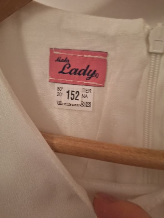 Sukienka do perzebrania po kumunii, biały tydzien, komunia 152