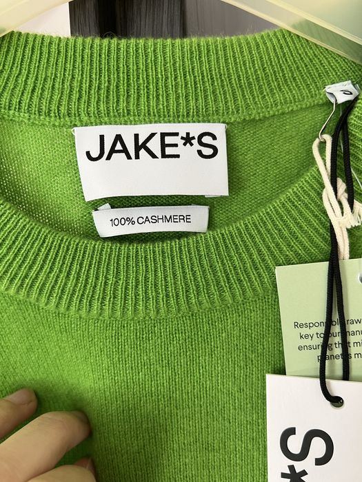 Kaszmirowy sweter zielone jabłko