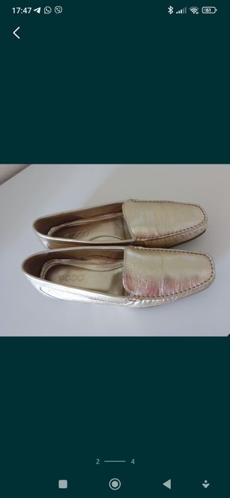 Мокасины Экко кожа