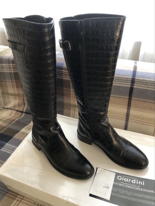 Сапоги Giardini кожанные