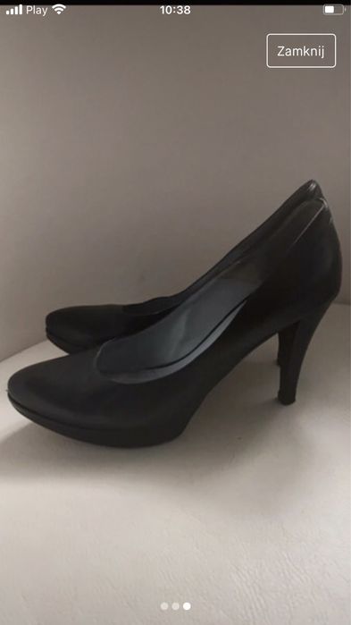 Czarne czółenka Venezia r. 37/23