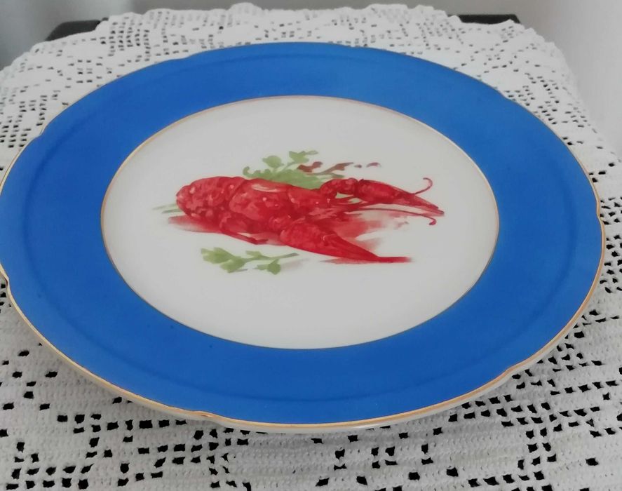 Prato antigo em porcelana da Electro Cerâmica do Candal
