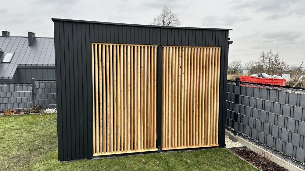 Domek narzedziowy ogrodowy Premium modrzew