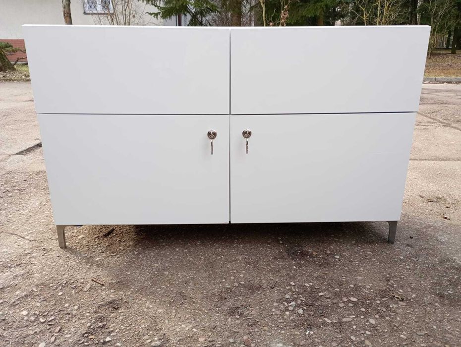 Komoda biała komody szafka szafki białe lakierowane w połysku