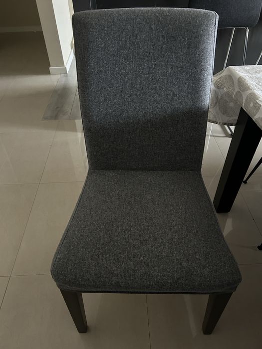 Cadeira ikea bergmund (x2) - preto/gunnared medium grey