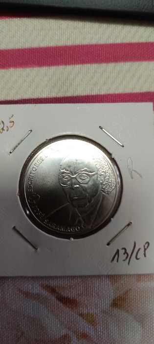 Moeda de 2,5 euros de Saramago