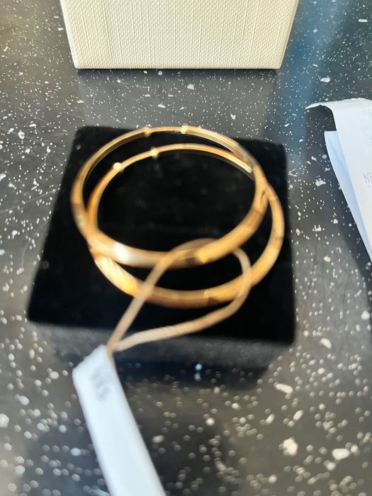 Koła zlote PR.585 kolczyki