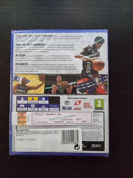 Nba 2k19 ps4 novo